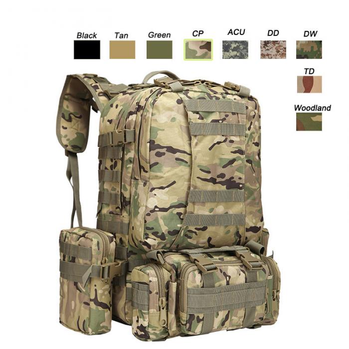 Upgraded Tactical 55L Backpack