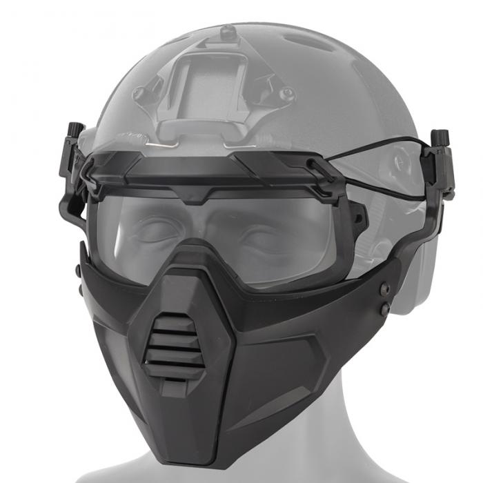Helmet Mount Mask with Goggles