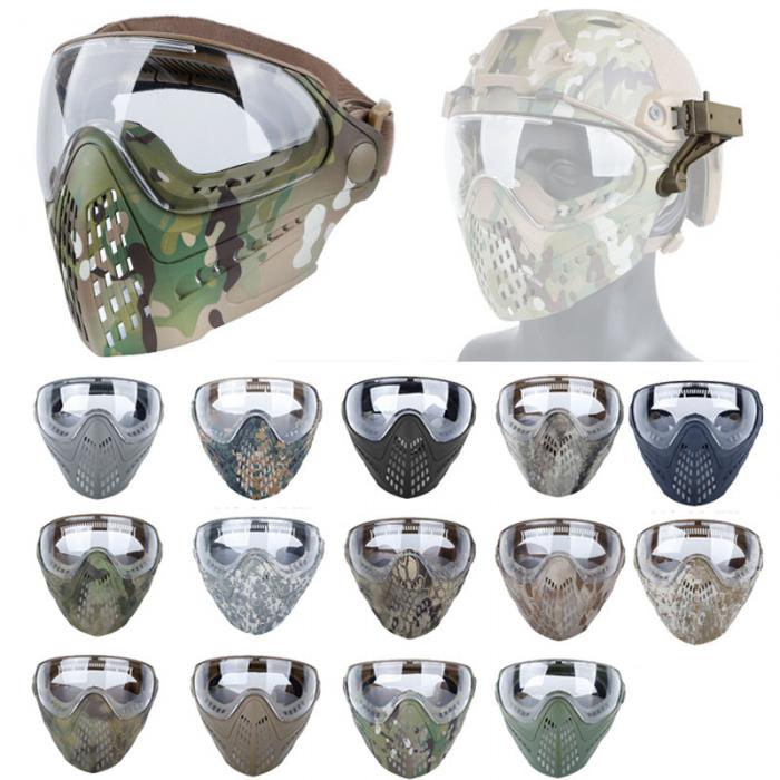 Helmet Mount Mask with Goggles